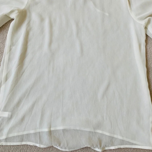 The Limited blouse White Ruffle collar top size small - Picture 9 of 16